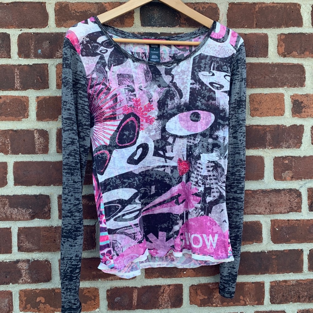 Custo Barcelona top with rhinestones. Size 2/small